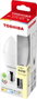 TOSHIBA Bombilla LED ECOFLARE C35 E14 5.9W 4000K, Color Blanco Neutro, Rosca Pequena, Alta Eficiencia