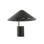 DKD Home Decor Lámpara de sobremesa de metal con sombrero negro