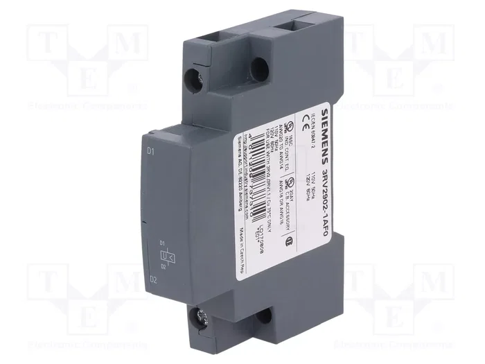 SIEMENS 3RV2902-1AF0 Disyuntor de tensión mínima 110/120VAC SIEMENS 3RV2902-1AF0 Disyuntor de tensión mínima 110/120VAC