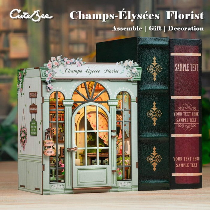 Maqueta Model Kit Miniature House Champs-Élysées Florist 18 x 16 cm Maqueta Model Kit Miniature House Champs-Élysées Florist 18 x 16 cm