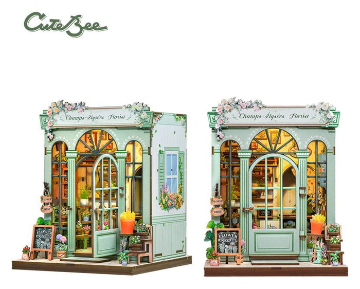 Maqueta Model Kit Miniature House Champs-Élysées Florist 18 x 16 cm Maqueta Model Kit Miniature House Champs-Élysées Florist 18 x 16 cm