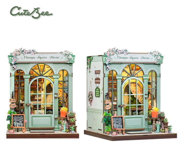 Maqueta Model Kit Miniature House Champs-Élysées Florist 18 x 16 cm Maqueta Model Kit Miniature House Champs-Élysées Florist 18 x 16 cm