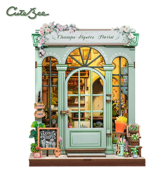 Maqueta Model Kit Miniature House Champs-Élysées Florist 18 x 16 cm Maqueta Model Kit Miniature House Champs-Élysées Florist 18 x 16 cm