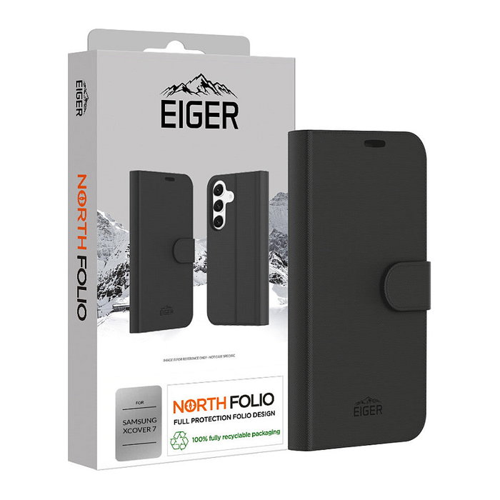 Eiger North Folio Case para Galaxy Xcover7, negro Eiger North Folio Case para Galaxy Xcover7, negro