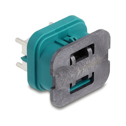 DeLOCK 90329 Conector Coaxial HDMTD Hembra Aguamarina IP67/IP69K DeLOCK 90329 Conector Coaxial HDMTD Hembra Aguamarina IP67/IP69K