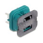 DeLOCK 90329 Conector Coaxial HDMTD Hembra Aguamarina IP67/IP69K