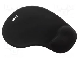 SAVIO Alfombrilla de Gel Negro para Ratón y Muñeca