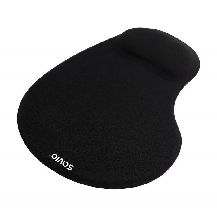 SAVIO Alfombrilla de Gel Negro para Ratón y Muñeca SAVIO Alfombrilla de Gel Negro para Ratón y Muñeca