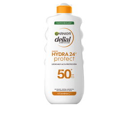 Garnier HYDRA 24 PROTECT Leche Solar SPF50+ 400 ml - Protección UVA/UVB con Vitamina Cg