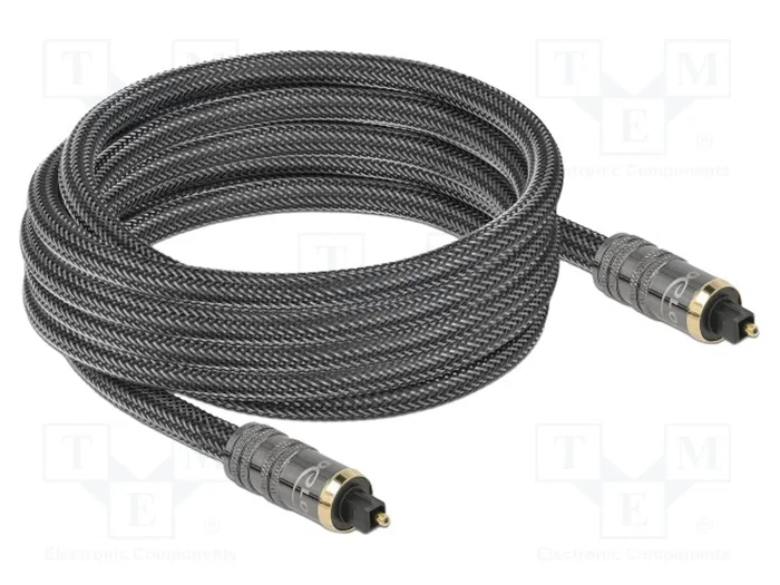 DeLOCK Cable TOSLINK macho a macho de 5 m Antracita DeLOCK Cable TOSLINK macho a macho de 5 m Antracita