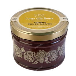 COMO UNA REINA Miel de Castaño Tarro Cristal Premium 500 g