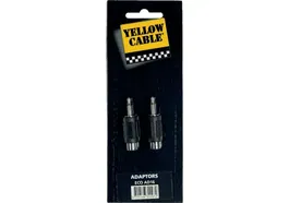 YELLOWCAB Adaptador RCA Hembra a 2 Salidas 1/8" Mono Macho