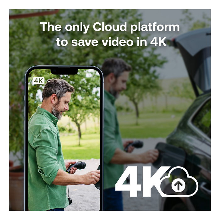 ARLO Ultra 3 Cámara de Seguridad Exterior 4K (Pack 4 Cámaras) + Panel Solar, Inalámbrica con Visión Nocturna, IP65, 8 MP, Compatible con Alexa/Google Assistant