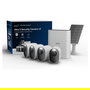 ARLO Ultra 3 Cámara de Seguridad Exterior 4K (Pack 4 Cámaras) + Panel Solar, Inalámbrica con Visión Nocturna, IP65, 8 MP, Compatible con Alexa/Google Assistant