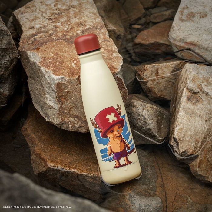Cinereplicas Botella One Piece Netflix con diseño de Chopper, personaje de anime, accesorio coleccionable
