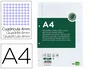 Liderpapel Recambio A4 100 Hojas Papel Reciclado 80gr Cuadro 4mm Con Margen 4 Taladros