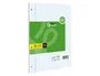 Liderpapel Recambio A4 100 Hojas Papel Reciclado 80gr Cuadro 4mm Con Margen 4 Taladros