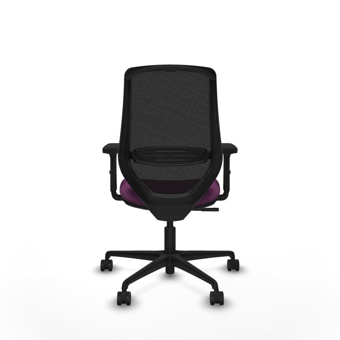PIQUERAS Y CRESPO Silla de oficina Mardos con Mecanismo Sincro Morado y Negro