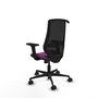 PIQUERAS Y CRESPO Silla de oficina Mardos con Mecanismo Sincro Morado y Negro