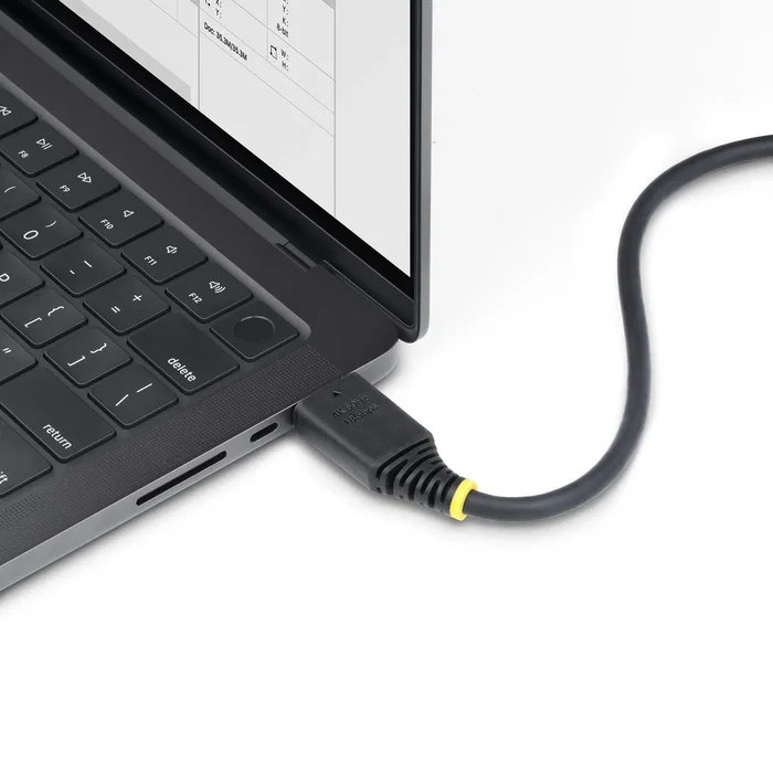 StarTech HDMI2-CABLE-GRIP-1M Cable HDMI 2.0 de Alta Velocidad 18 Gbps, 4K 60Hz HDR10, con Conectores de Pestillo para Evitar Desconexiones, Longitud 1 Metro, Negro