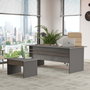 Hanah Home Vs6-Cga Conjunto de Muebles de Oficina, Tablero Melamina y Metal, Marrón Gris Antracita, Mesa 180x75cm