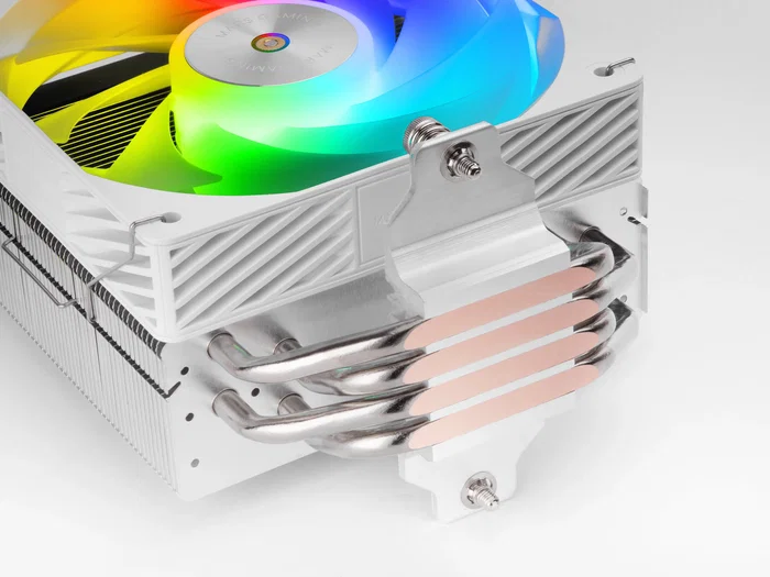 Mars Gaming Disipador CPU MCPU-X4ARGB, Ventilador ARGB Blanco 120mm, 4 Heatpipes HCT, TDP 220W, PWM, Compatible Intel LGA 1700/1200 y AMD AM5/AM4