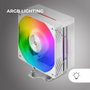 Mars Gaming MCPU-X4ARGB Disipador de CPU 12cm Blanco ARGB