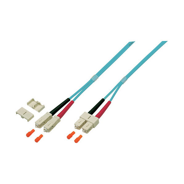 EFB Elektronik Cable de fibra óptica OM4 SC-SC 2m Turquesa EFB Elektronik Cable de fibra óptica OM4 SC-SC 2m Turquesa