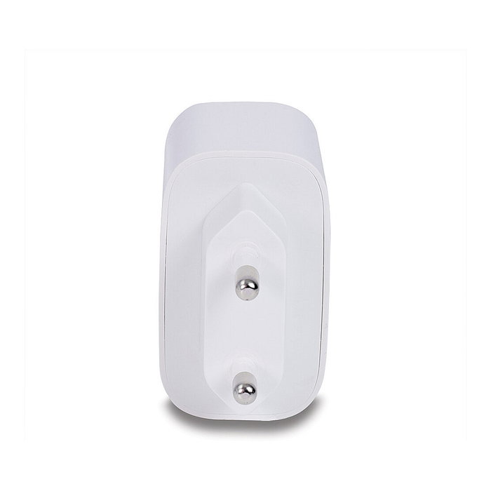 LINDY Cargador GaN 65W 73428 con USB Tipo C y USB-A Power Delivery 3.0, 2 Puertos, Blanco, 20 V, Compatible Universal