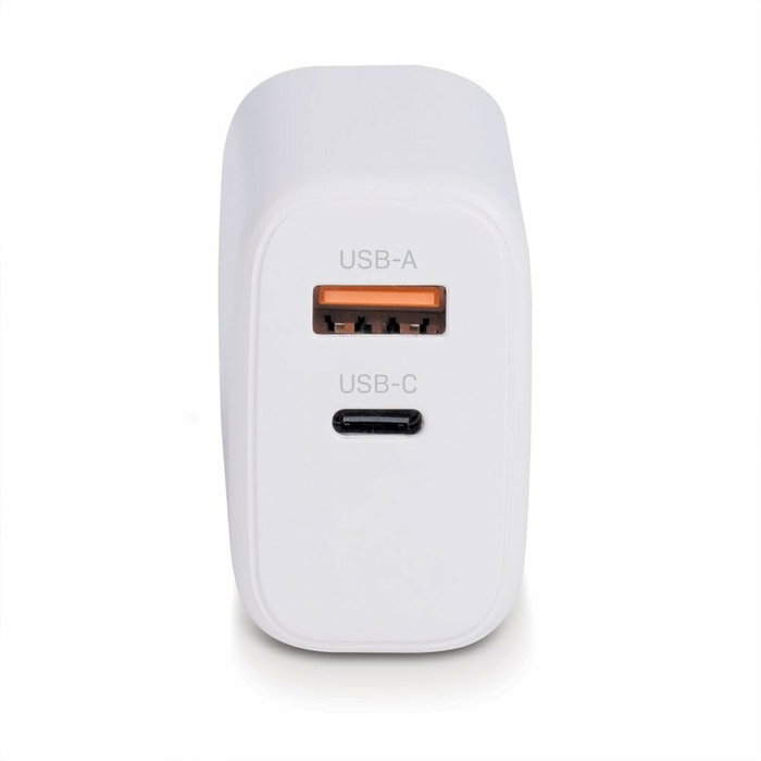 Lindy Cargador GaN 65W con USB Tipo A y C, Blanco