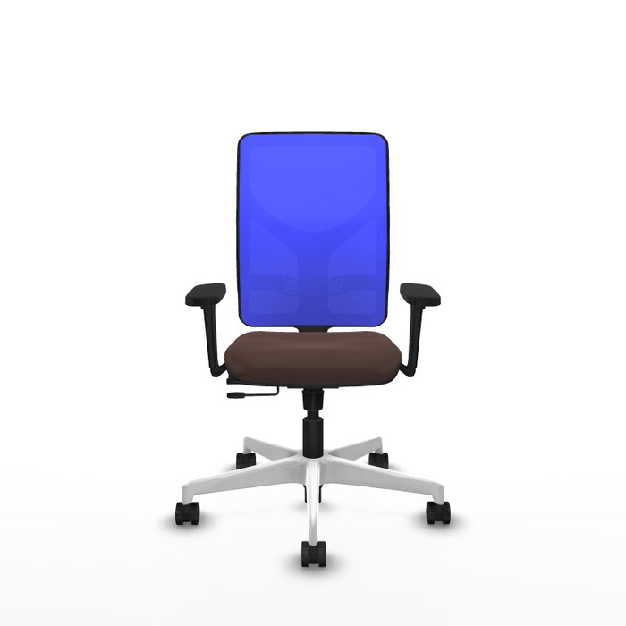 PIQUERAS Y CRESPO Silla de oficina Motilla con mecanismo Sincro/Traslack, Azul y Marrón oscuro PIQUERAS Y CRESPO Silla de oficina Motilla con mecanismo Sincro/Traslack, Azul y Marrón oscuro