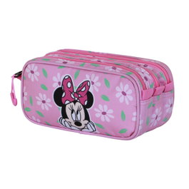 Disney Minnie Mouse Estuche Portatodo Trick FAN 2.2 Blooming Rosa Ripstop 3 Cremalleras