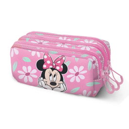 Disney Minnie Mouse Estuche Portatodo Trick FAN 2.2 Blooming Rosa Ripstop 3 Cremalleras