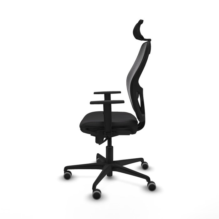 PIQUERAS Y CRESPO Silla de oficina Jorquera Negra con Mecanismo Sincro PIQUERAS Y CRESPO Silla de oficina Jorquera Negra con Mecanismo Sincro