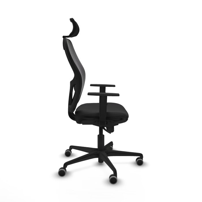 PIQUERAS Y CRESPO Silla de oficina Jorquera Negra con Mecanismo Sincro PIQUERAS Y CRESPO Silla de oficina Jorquera Negra con Mecanismo Sincro