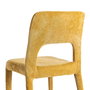 Silla Apilable Mostaza Tejido Salón 47 X 61 X 84 cm (Set de 4)