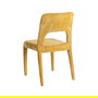 Silla Apilable Mostaza Tejido Salón 47 X 61 X 84 cm (Set de 4)