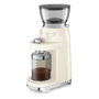 Smeg CGF03CREU Molinillo de Café, 15 Ajustes de Molienda, 240 g, 150 W, Color Crema