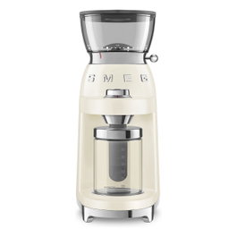 Smeg CGF03CREU Molinillo de Café, 15 Ajustes de Molienda, 240 g, 150 W, Color Crema
