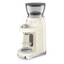 Smeg CGF03CREU Molinillo de Café, 15 Ajustes de Molienda, 240 g, 150 W, Color Crema