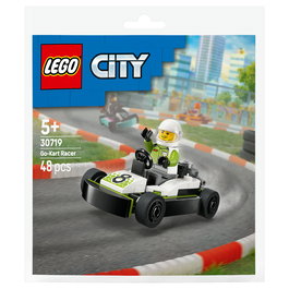 LEGO 30719 Polybag City Go-Kart de Carreras, Juego de Construcción de 48 Piezas para Niños y Niñas de 5 Años o Más
