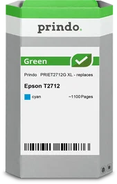 Prindo Cartucho de tinta cian PRIET2712G Green XL