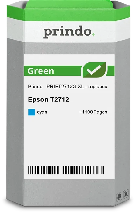 Prindo Cartucho de tinta cian PRIET2712G Green XL Prindo Cartucho de tinta cian PRIET2712G Green XL