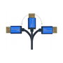 GoodConnections Kabel SmartFLEX DP1.4 DisplayPort 1.4 a DisplayPort 1.4, Macho a Macho, Azul, 5 m, Alcasa 4814-SF050B, 8K 7680 x 4320 a 240 Hz