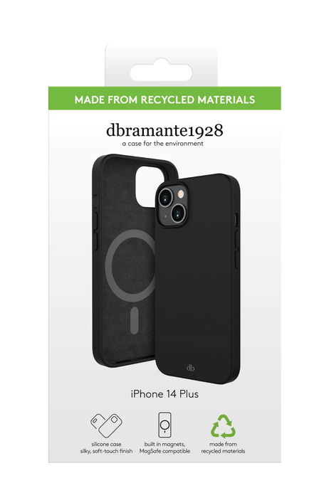dbramante1928 Monaco Funda para iPhone 14 Max Night Black