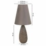 Lámpara de mesa Alexandra House Living Plata Poliresina 220-240 V 18 x 46 x 18 cm