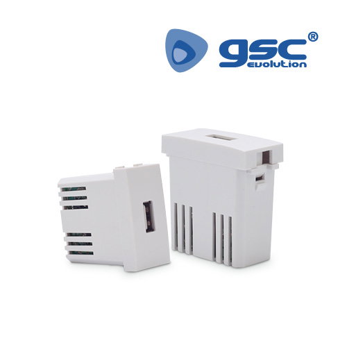 GSC Evolution Módulo toma USB Estanco Blanco