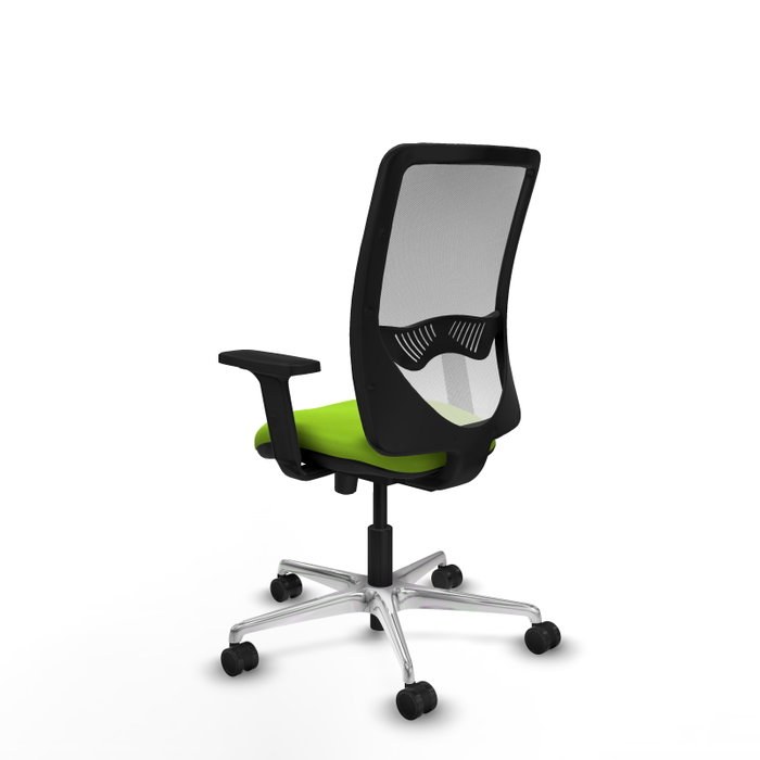 PIQUERAS Y CRESPO Silla de oficina Zulema con mecanismo Sincro/Traslack, Pistacho y Blanco