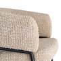 Sillón Beige Tejido-Metal Salón 71 X 70 X 75 cm (Set de 2)