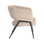 Sillón Beige Tejido-Metal Salón 71 X 70 X 75 cm (Set de 2)